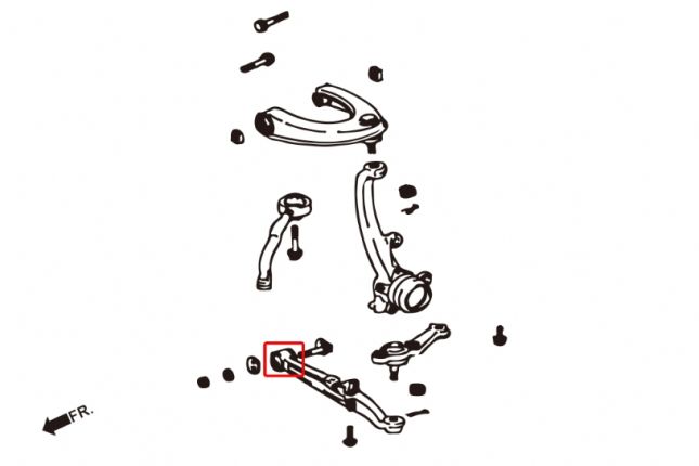 Hardrace - Front Lower Arm Bushing Toyota Crown, Crown majesta, Mark ii