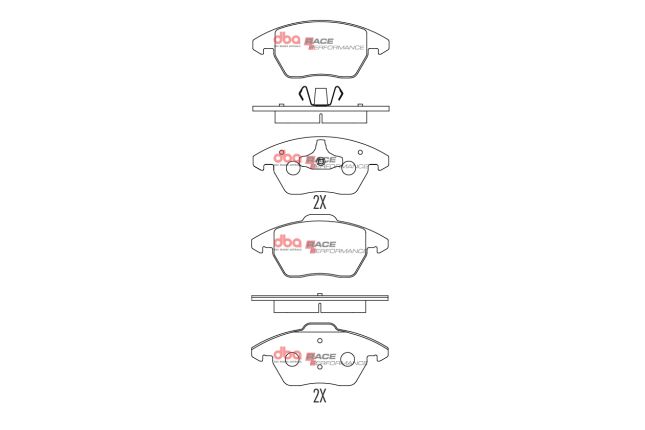 DBA - DB1849RP - DBA Racing Performance Brake Pads; Front