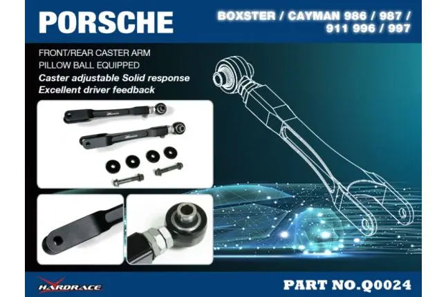 Hardrace - reguleeritav esi-/tagumine ratastel hoovastik Porsche 911, Boxster