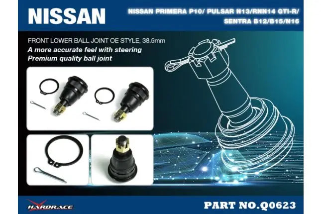 Hardrace - Front Lower Ball Joint Nissan Primera, Pulsar, Sentra