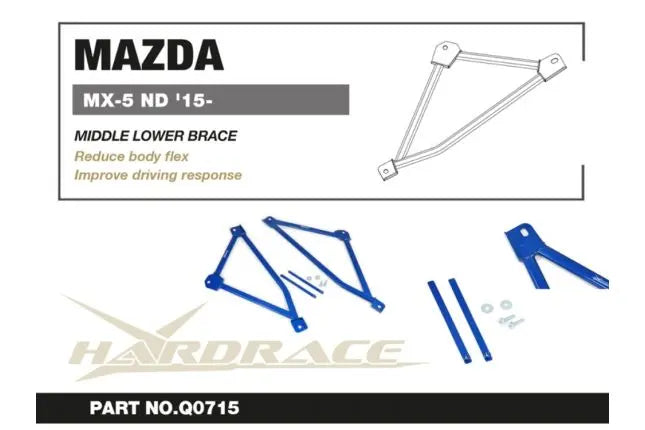 Hardrace - keskmine ja alumine tugivarras Mazda MX-5 Miata
