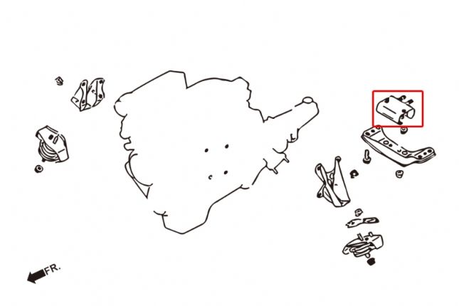 Hardrace - Harden käigukasti kinnitus Infiniti Q45, Nissan 240SX, Z-seeria