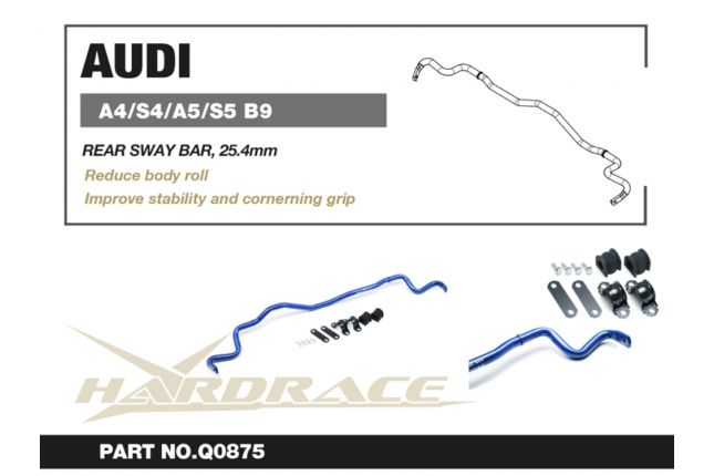 Hardrace - Rear Sway Bar Audi A4, A5, S4/RS4, S5/RS5