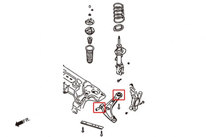 Hardrace - Front Lower Arm Bushing Ford Fiesta, Mazda 2 - 7709