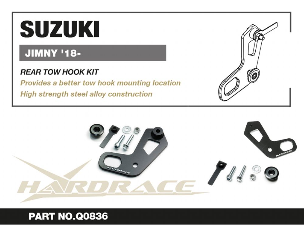 Hardrace - Rear Tow Hook Kit - Q0836