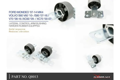 Hardrace - Lateral Control Arm Bushing Ford, Volvo