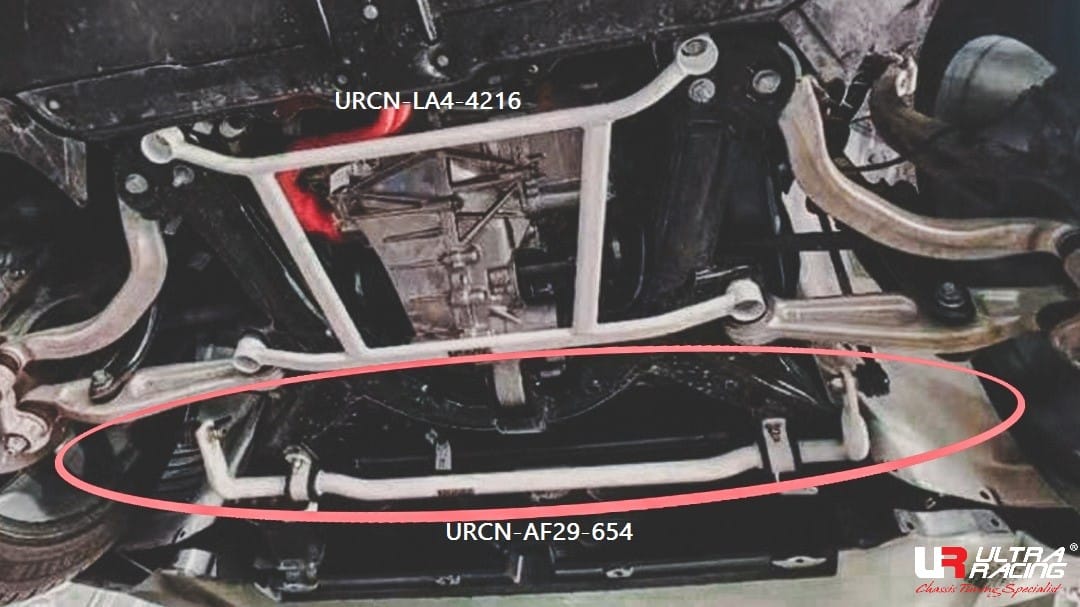 Ultra Racing - Tesla Model 3 2WD REAR-MOTOR CHINA 09-14 UltraRacing Front Sway Bar 29mm (654)