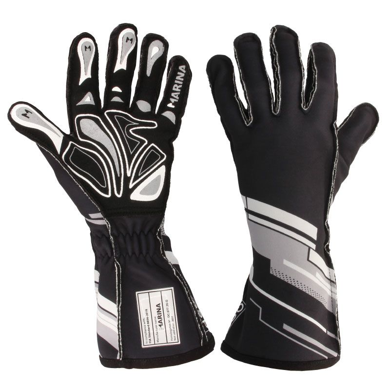 QSP - Grip FIA gloves - L - Black - QSGLFIA-BLACK-L