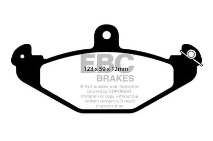 EBC - DP5885/2B - EBC Bluestuff B Brake Pads; Rear