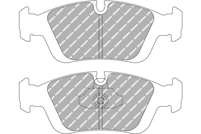 Ferodo - FER-FCP1300H - Ferodo DS2500 Brake Pads; Front