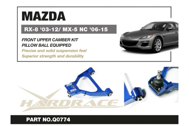 Hardrace - esiosa ülemise kaldenurga komplekt Mazda MX-5 Miata, RX-8