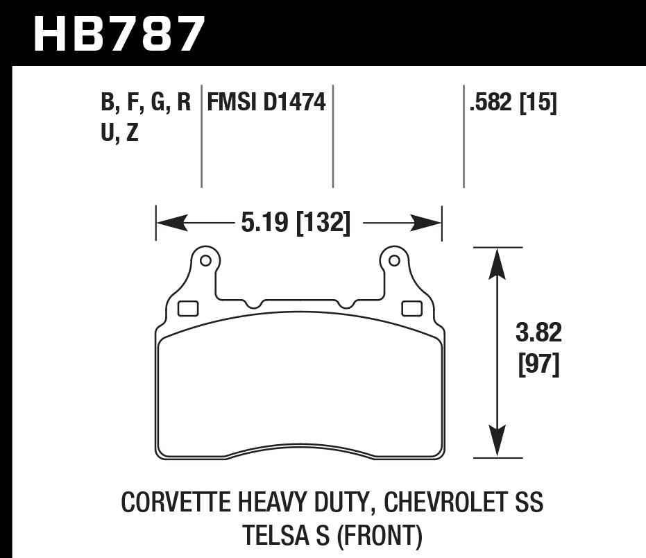 Hawk - HB787B.582 - Hawk HPS 5.0 Brake Pads; Front
Hawk
Be the first to review this product
Item #
HWK-HB787B.582