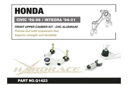 Hardrace - Front Upper Camber Kit Honda Civic, Del sol, Integra