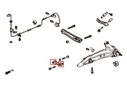 Hardrace - Toe Control Arm Bushing Honda
