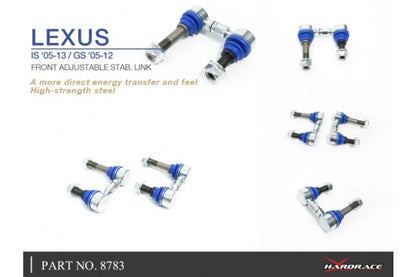 Hardrace - Front Adjustable Stab. Link Lexus GS, IS - 8783
