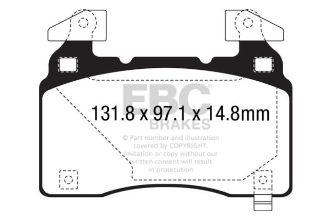 EBC - DP43028R - EBC Yellowstuff piduriklotsid; Ees