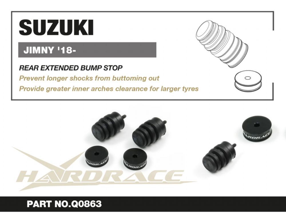 Hardrace - Rear Extended Bump Stop Suzuki Jimny
Hardrace
Be the first to review this product
Item #
Q0863