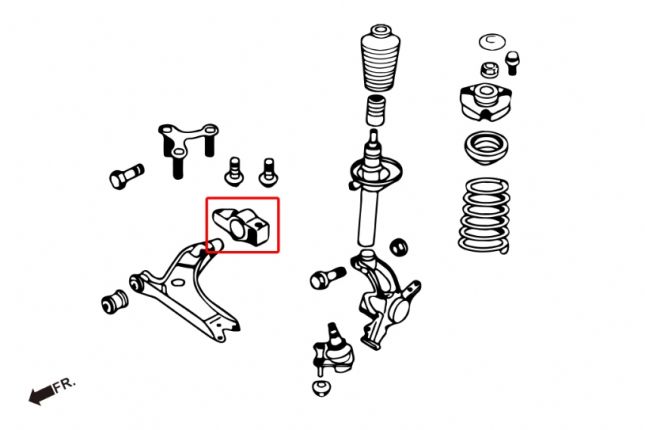Hardrace - Front Lower Control Arm Bushing Audi, Volkswagen