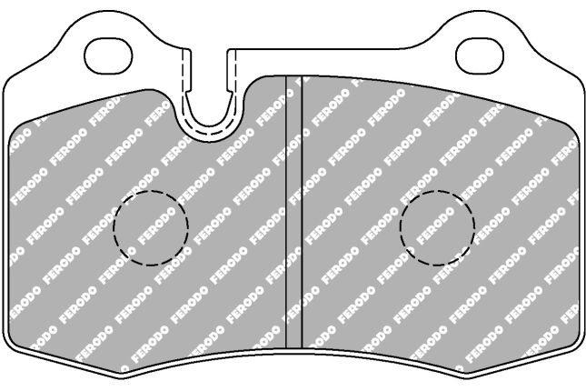 Ferodo - FER-FCP1348H - Ferodo DS2500 Brake Pads; Front/Rear