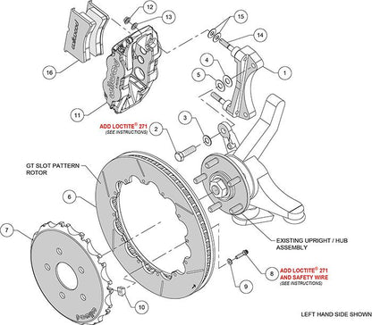 Wilwood - 140-16092 - Wilwood Big Brake Kit - Front - 327x28mm Bi-Slotted - Superlite 6R Anodized - WIL-140-16092