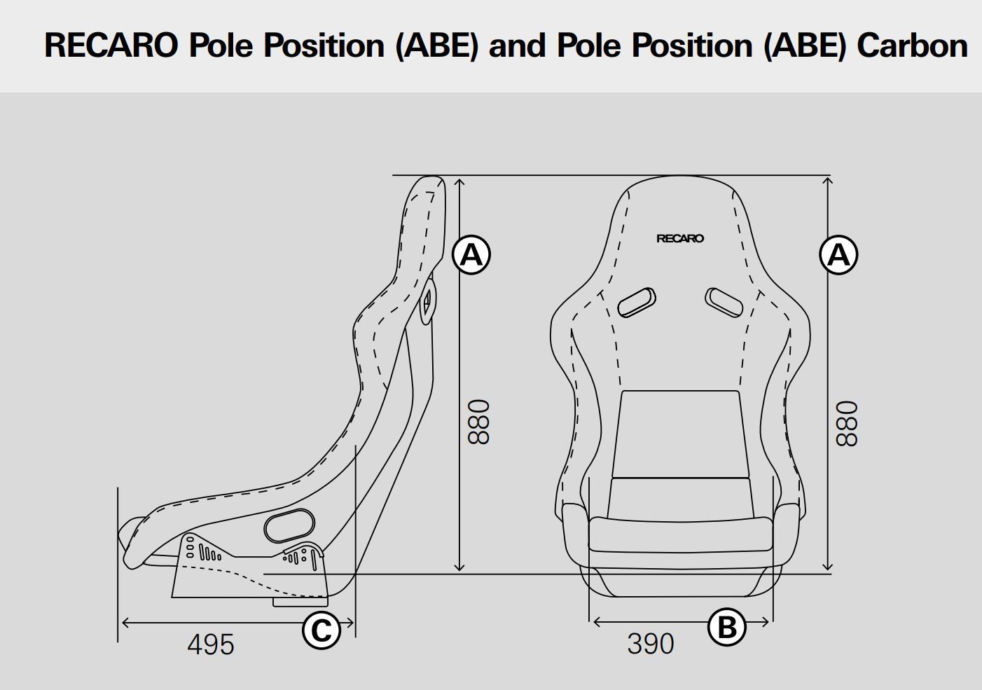 Recaro - Pole Position ABE-Art leath black/bl. - 070.77.0885