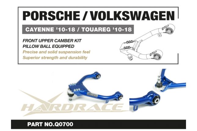 Hardrace - Front Upper Camber Kit Porsche Cayenne, Volkswagen Touareg