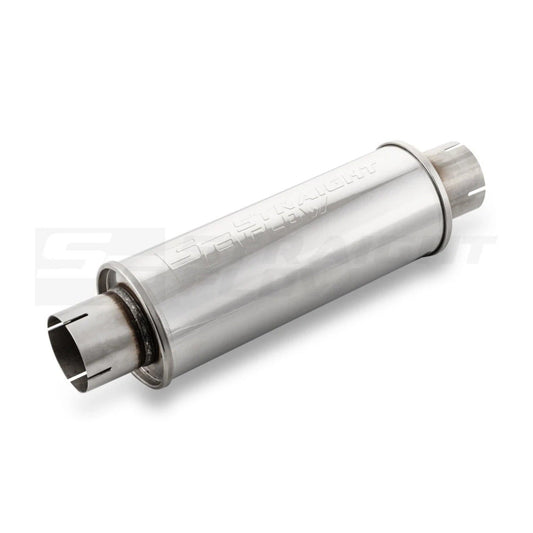 Straightflow - Muffler Round 125mm L-350mm D-76 SS