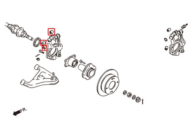 Hardrace - Rear Knuckle/hub Bushing Infiniti Q45, Nissan 240SX, Skyline, Z-series