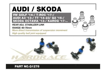 Hardrace - Rear Adj. Stabilizer Link Volkswagen, Audi, Skoda