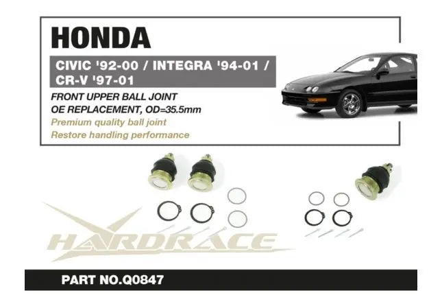 Hardrace - Front Upper Ball Joint Honda CR-V, Honda. Odyssey jdm