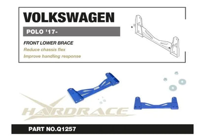 Hardrace - esiosa alumine tugivarras Volkswagen POLO