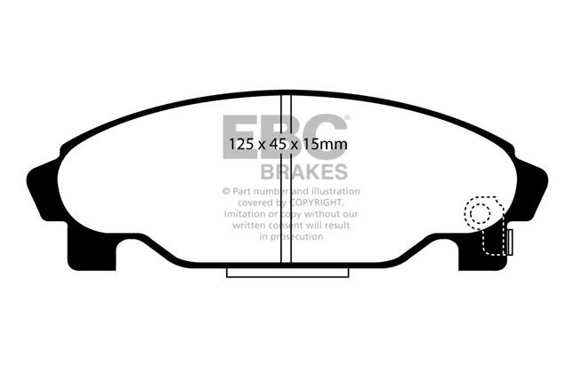 EBC - DP1015 - EBC Ultimax Brake Pads; Front