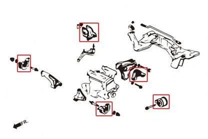 Hardrace - Harden Engine Mount Honda Civic