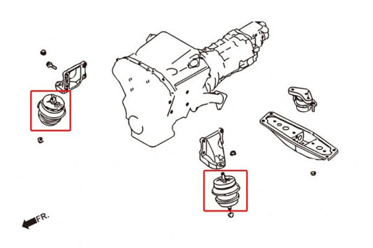 Hardrace - Harden Engine Mount Infiniti G series, Nissan Skyline, Z-series