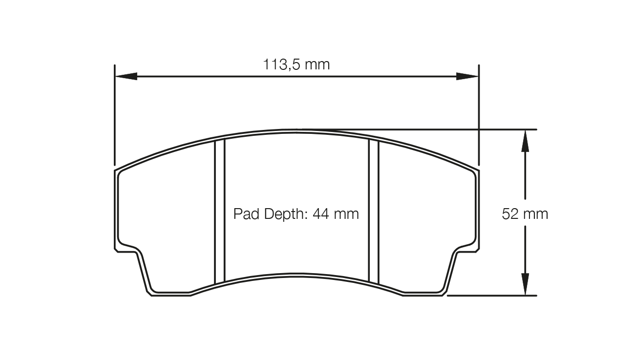Pagid - E212742010 - Pagid RS 42 Brake Pads; - PAG-E212742010