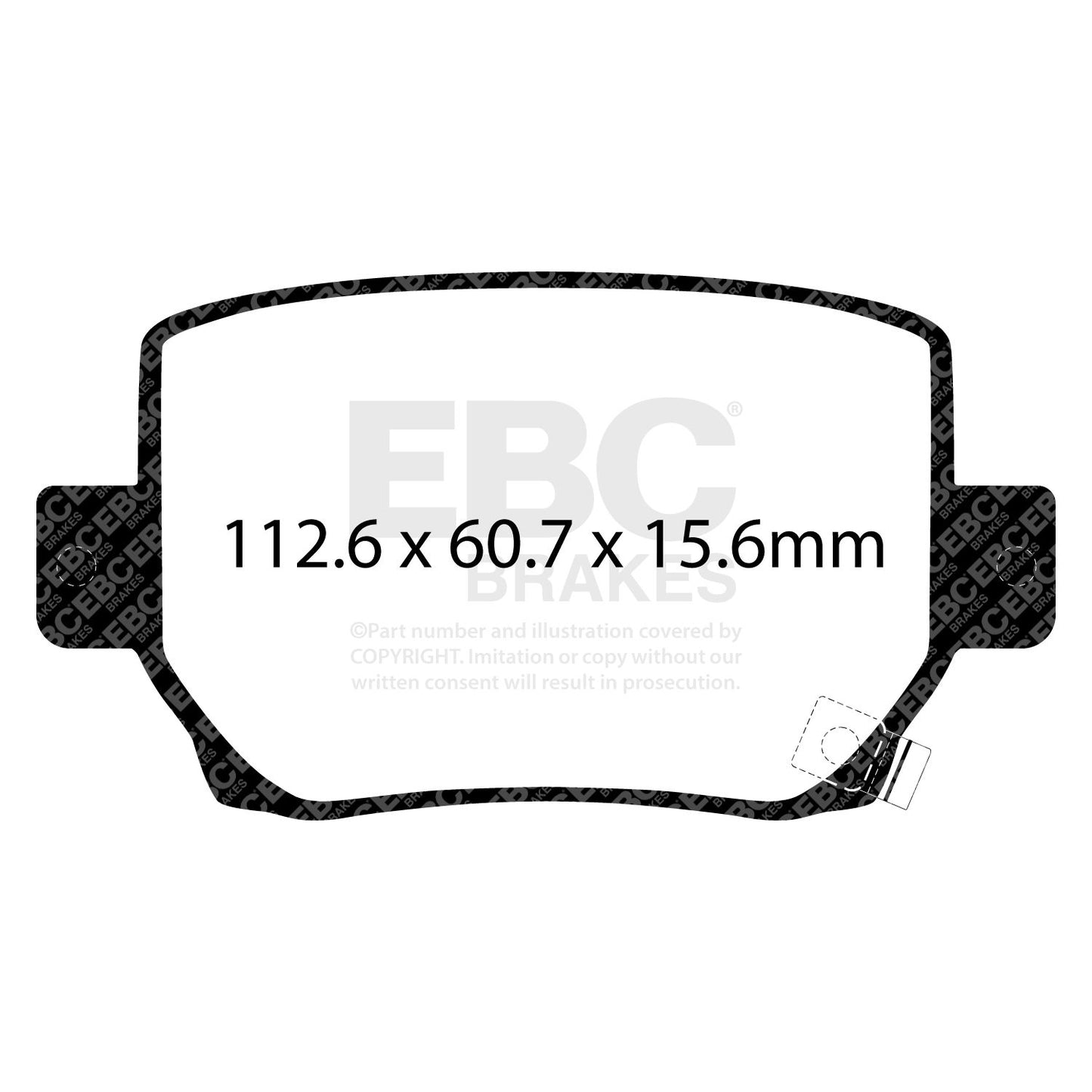 EBC - DP52419NDX - EBC Bluestuff NDX Brake Pads; Rear - EBC-DP52419NDX