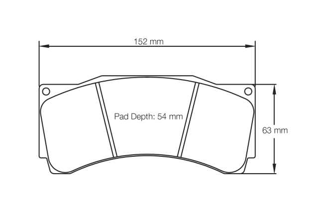 Pagid - S1539T01001 - Pagid RST 1 Brake Pads; Front