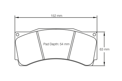 Pagid - S1539T01001 - Pagid RST 1 Brake Pads; Front