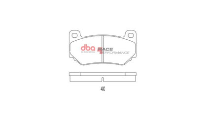 DBA - DB1934RP - DBA Racing Performance Brake Pads; Rear