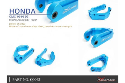 Hardrace - Front Absorber Fork Honda Civic, Crx, Integra - Q0062

