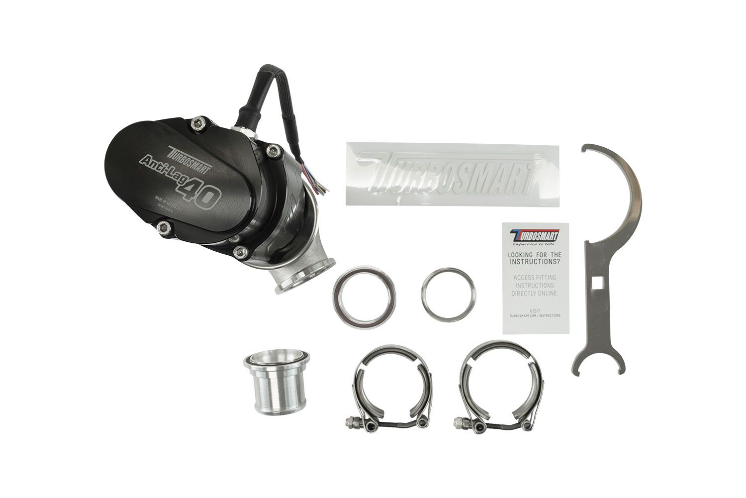 Turbosmart - GenV eALV40 Electronic Anti-Lag Valve - TS-0552-1601