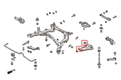Hardrace - Rear Lower Control Arm Bushing Nissan 240SX, Skyline, Z-series