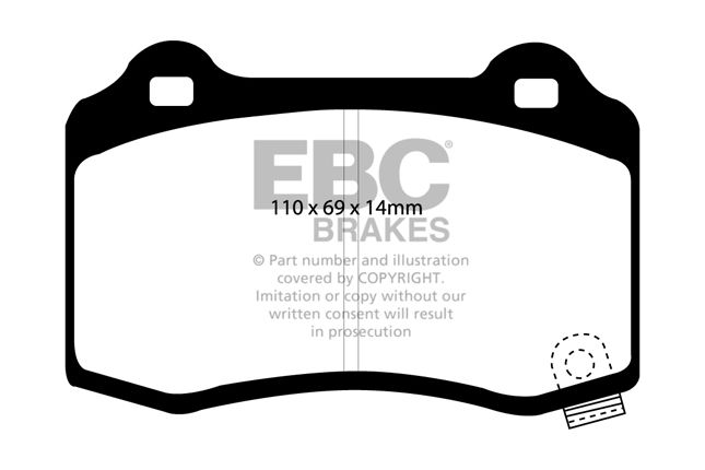 EBC - DP1788 - EBC Ultimax piduriklotsid; taga
