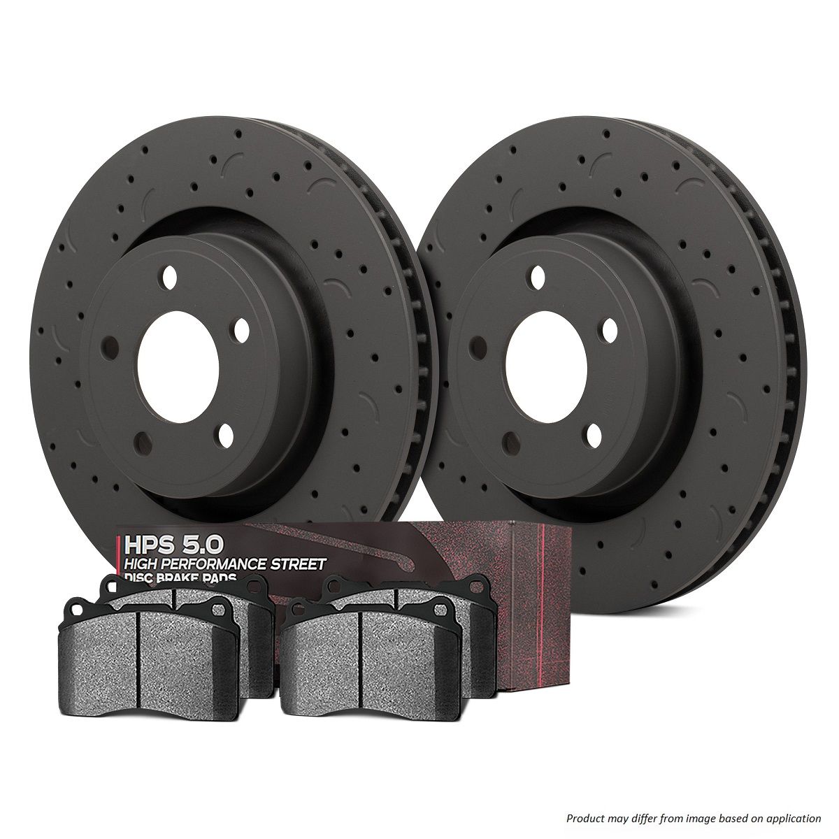 Hawk - HKC4025.111B - Hawk Brake Kit - HPS 5.0 Pads & Talon Slotted & Drilled Discs; Front - HWK-HKC4025.111B
