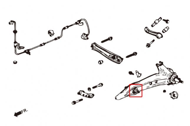 Hardrace - Rear Trailing Arm Bushing Honda CR-V