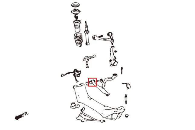Hardrace - esi-alumisseina puks Lexus GS, SC, Toyota Aristo
