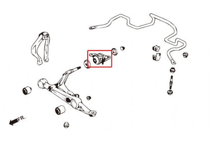 Hardrace - Front Compliance Bushing Honda Civic, Crx, Integra