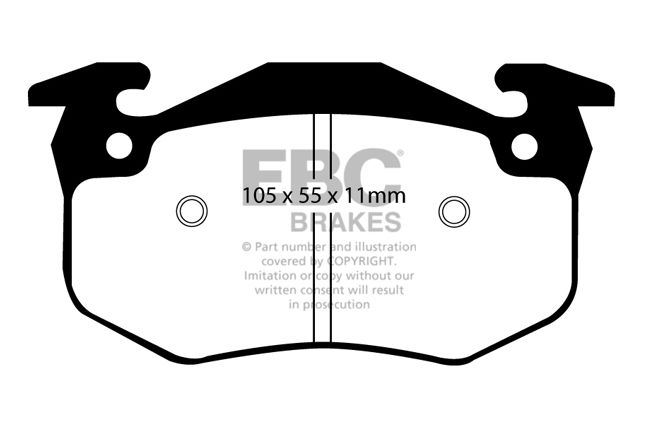 EBC - DP9983 - EBC Orangestuff Brake Pads; Rear