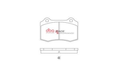 DBA - DB1936RP - DBA Racing Performance Brake Pads; Rear