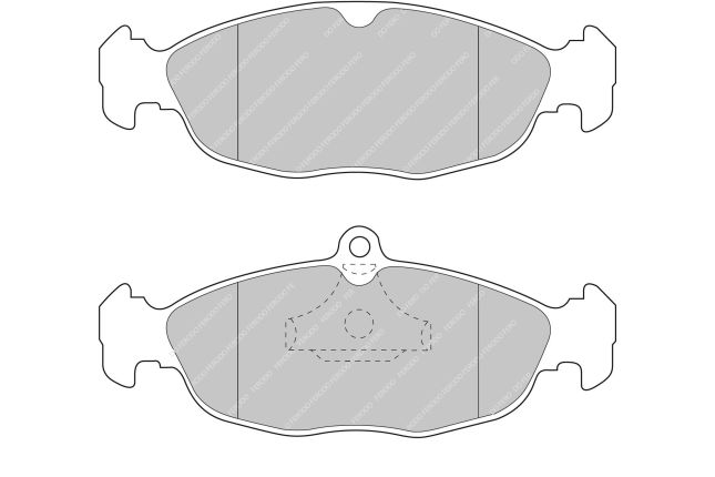 Ferodo - FER-FCP732R - Ferodo DS3000 Brake Pads; Front/Rear